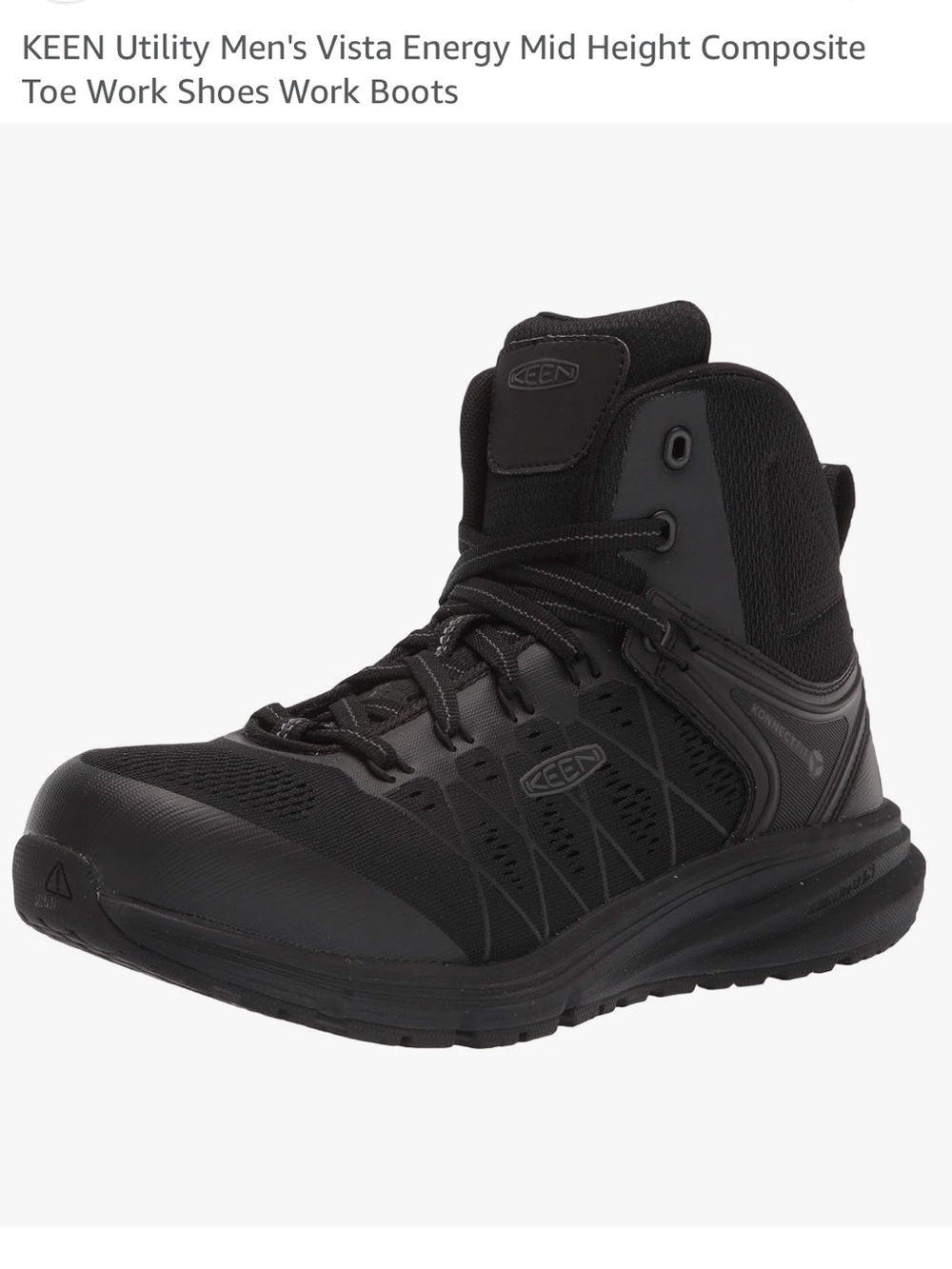 Like New KEEN Utility Vista Energy Mid Height Composite Toe Work Shoes / Boots